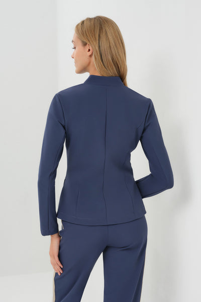 Gisela Aeroflow Zip Front Twill Blazer