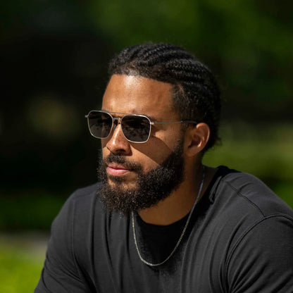 The Langley Sunglasses - Silver Smoke