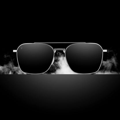 The Langley Sunglasses - Silver Smoke