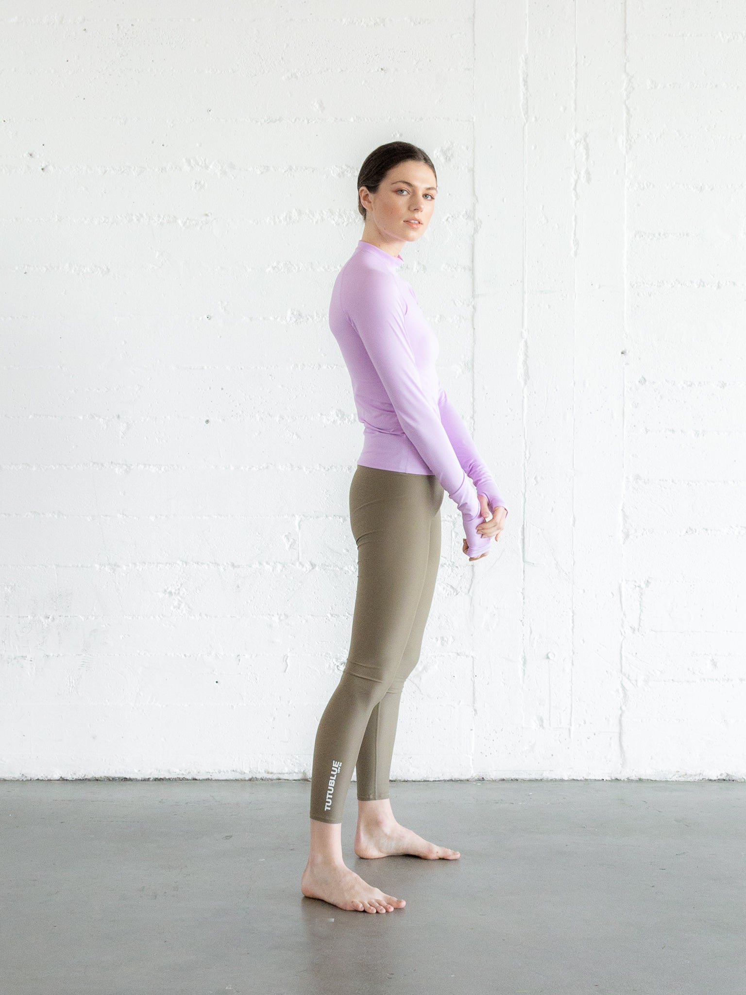 Women's Swim Leggings - Cappucino