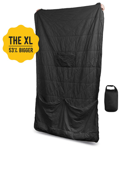 Layover™ XL Travel Blanket - Insulated & Packable | Black