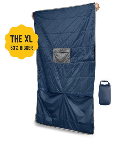 Layover™ XL Travel Blanket - Insulated & Packable | Blue