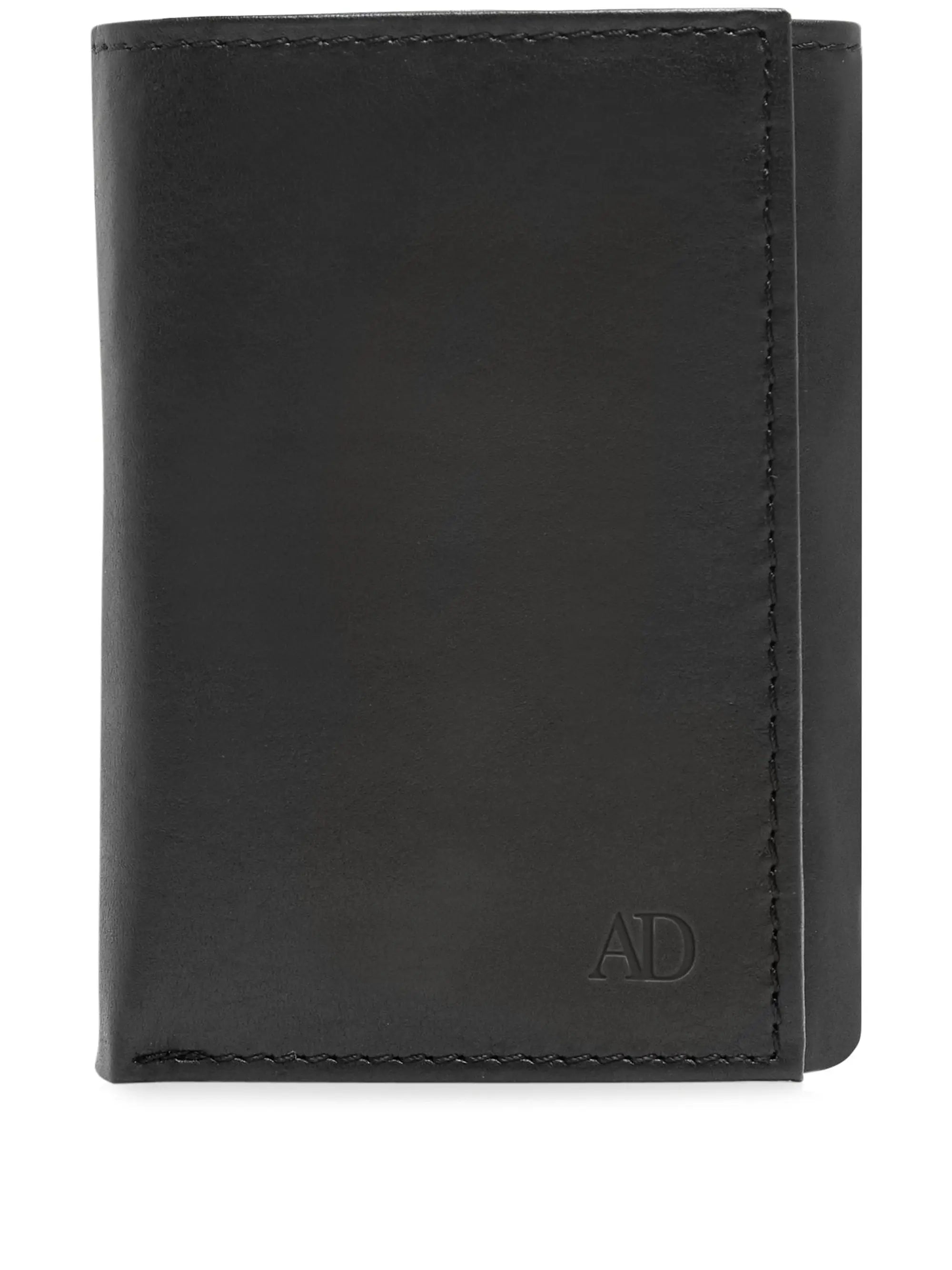 Leather Trifold Wallet with ID Window