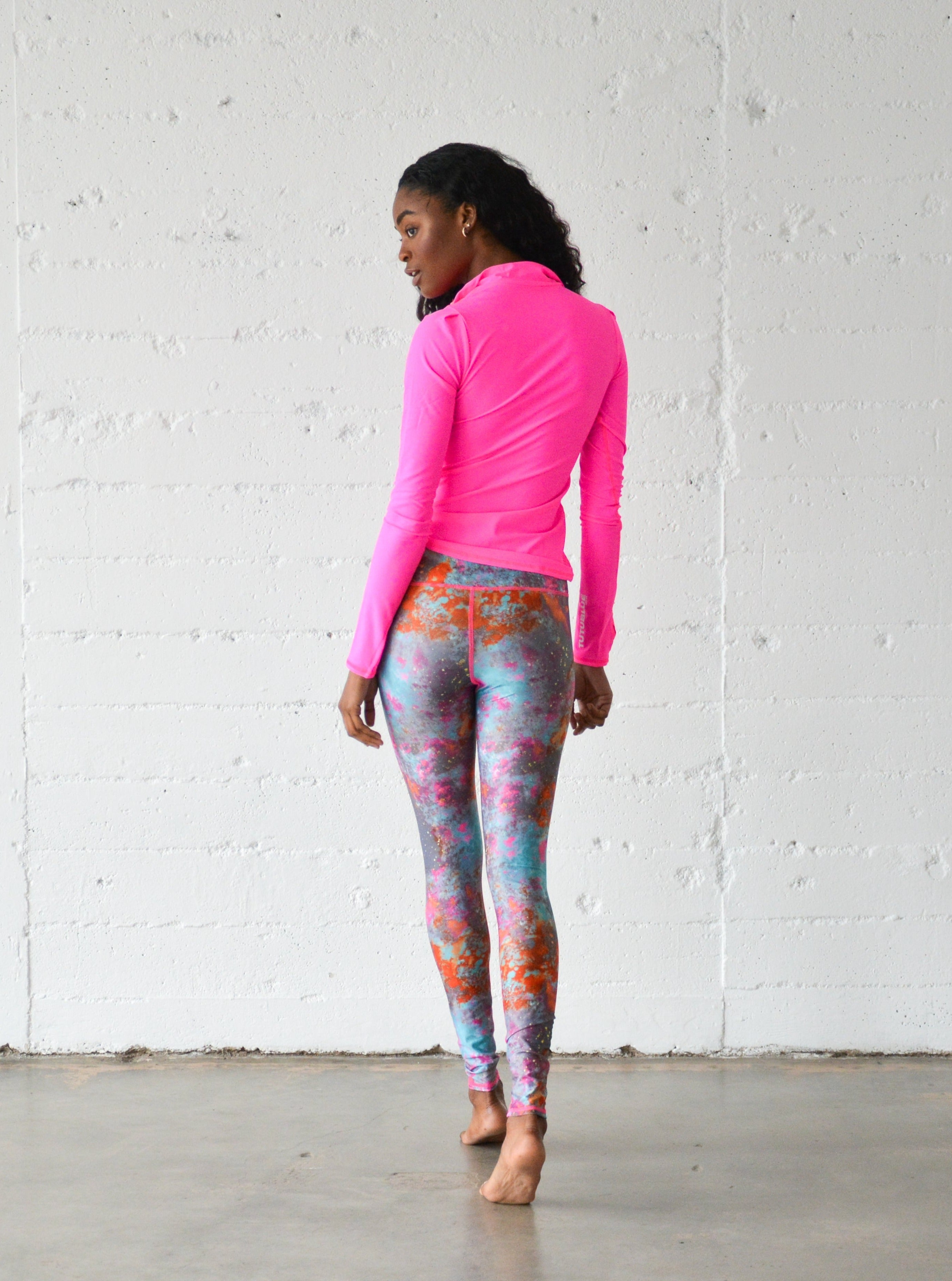 Women's Swim Leggings  - Koi Pond