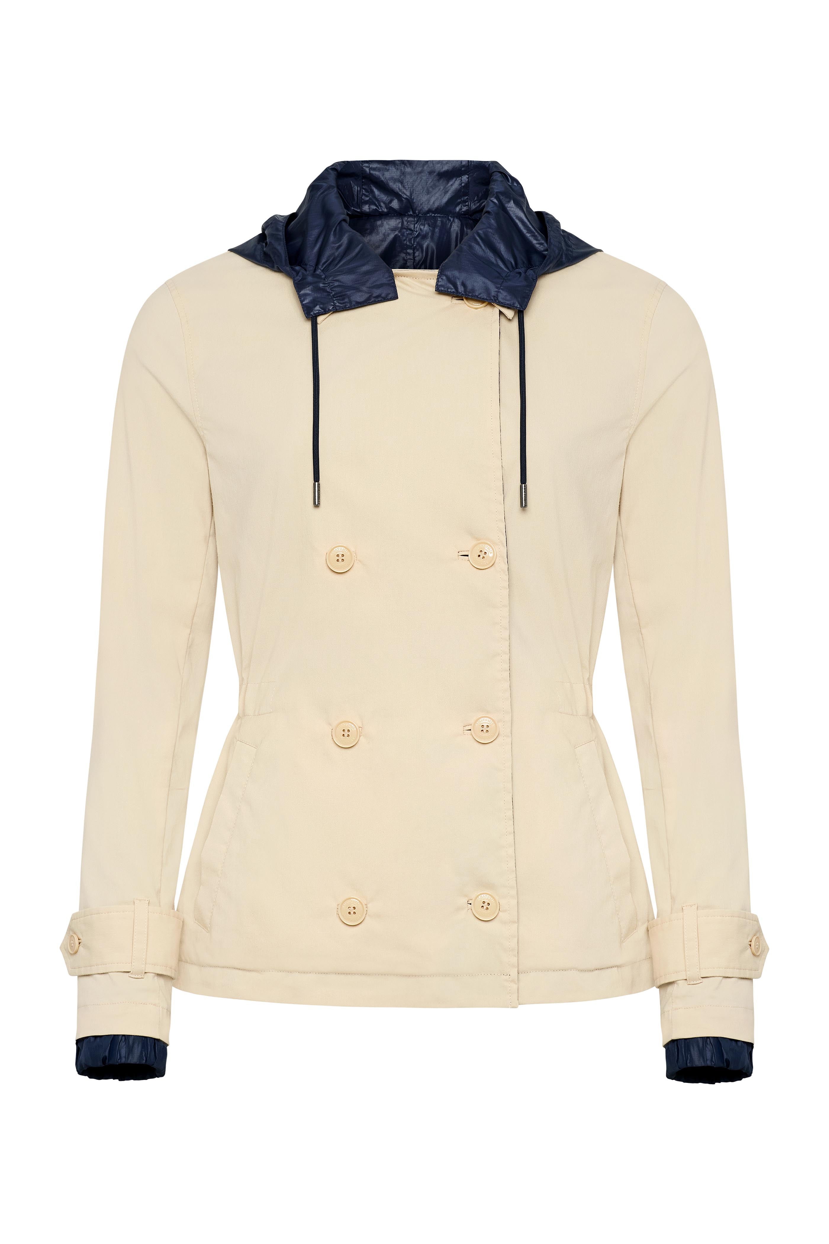 Lexie Performance Cotton & Nylon Reversible Trench Jacket