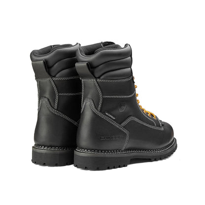 Logger 8” Men’s Waterproof Work Boot for Men - Black