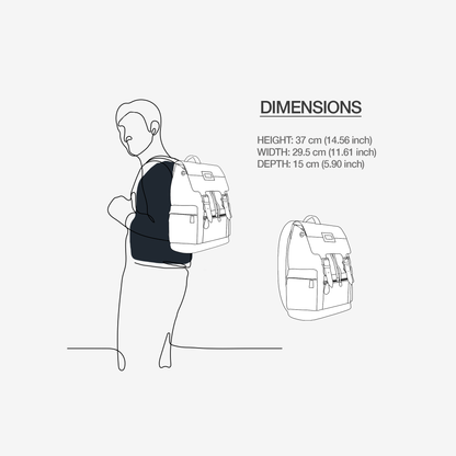 Luxury Vegan Backpack ZEBRA GOLD EDGE – BYMANYC ® New York