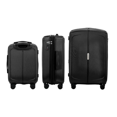 Mateo Expandable 3 Piece Spinner Luggage Set with Lock