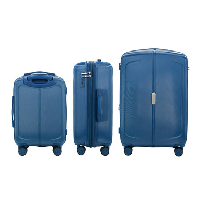Mateo Expandable 3 Piece Spinner Luggage Set with Lock