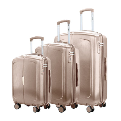 Mateo Expandable 3 Piece Spinner Luggage Set with Lock