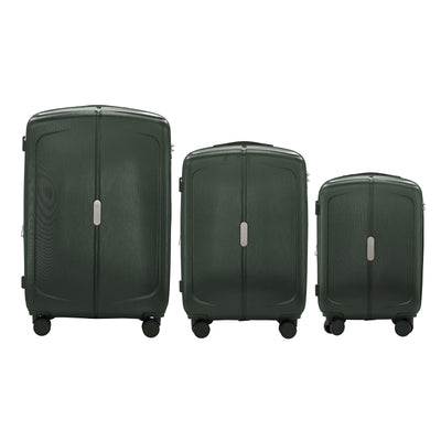 Mateo Expandable 3 Piece Spinner Luggage Set with Lock