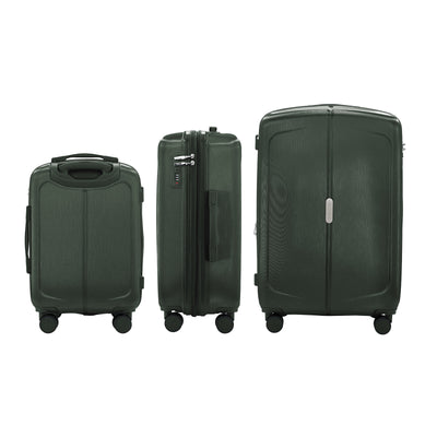 Mateo Expandable 3 Piece Spinner Luggage Set with Lock