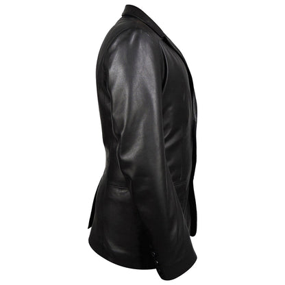 Macron Mens New Zealand Leather Blazer