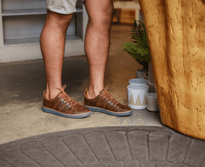 Classic Walker Grounding Shoes • Brown and Grey Leather