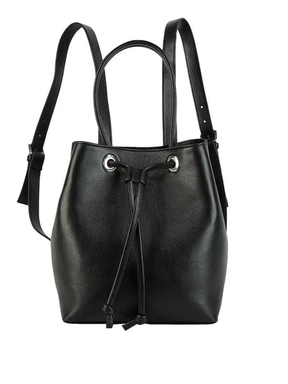 Maria Real Leather Mini Backpack Black