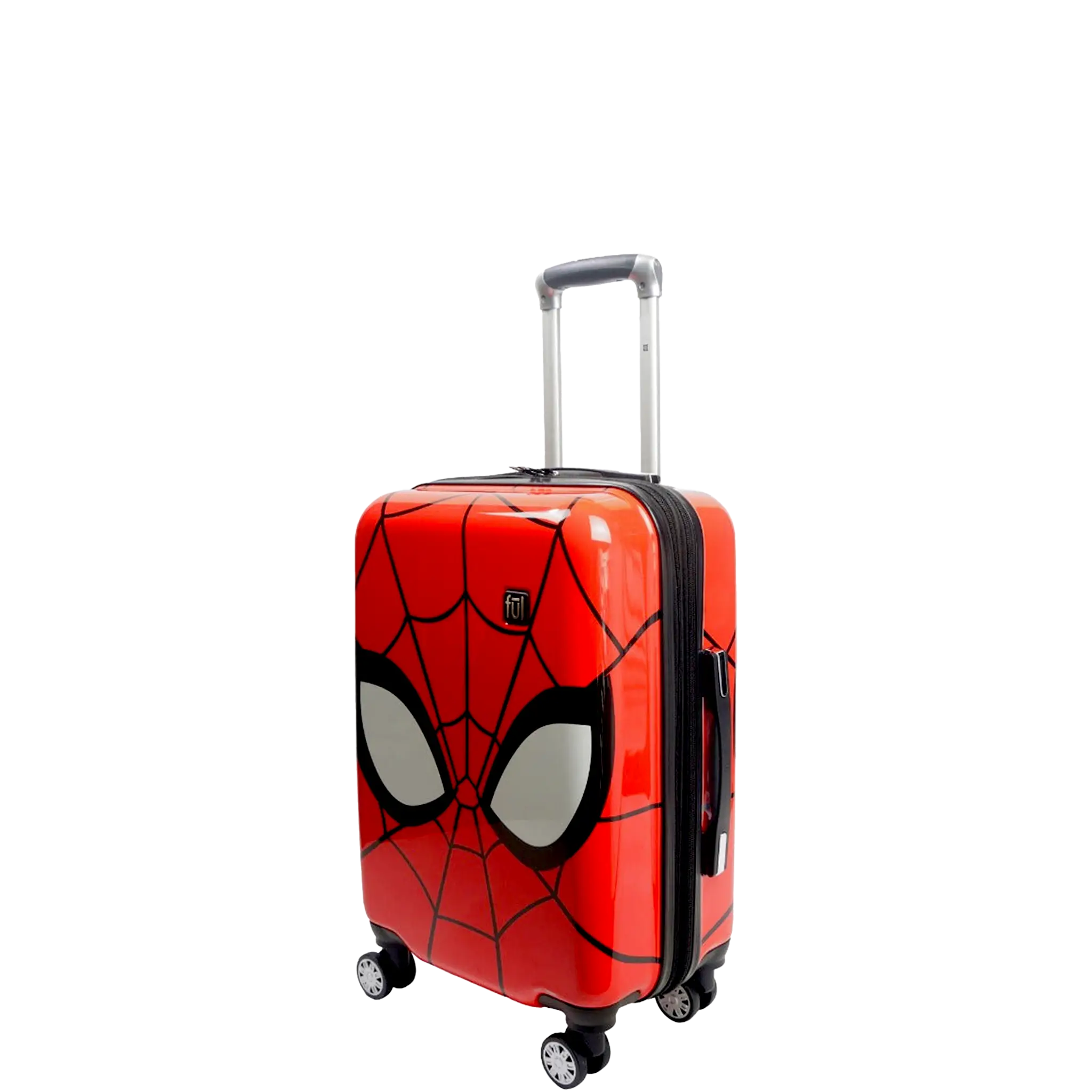 Marvel Spiderman Mask FŪL 21" Hard Rolling Luggage, Red