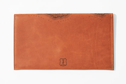 Maui Map Clutch | Vintage Leather Accessory