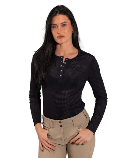 Maxine Comfort Casual Mock Neck Top