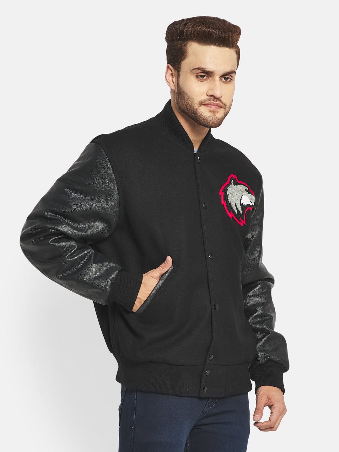 Black Wolf Varsity Jacket