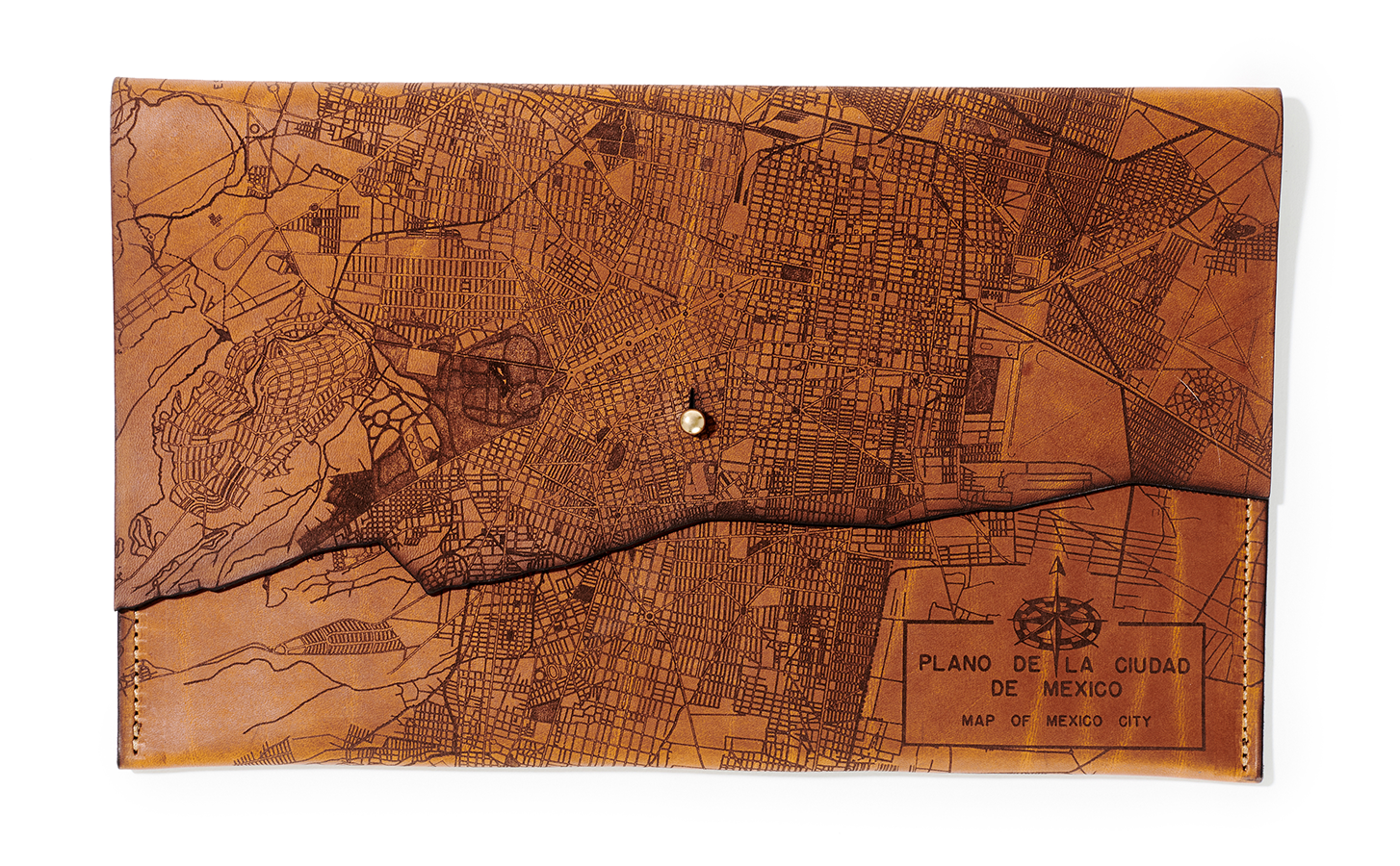 Mexico City Map Clutch
