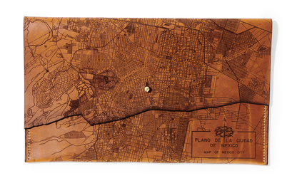 Mexico City Map Clutch