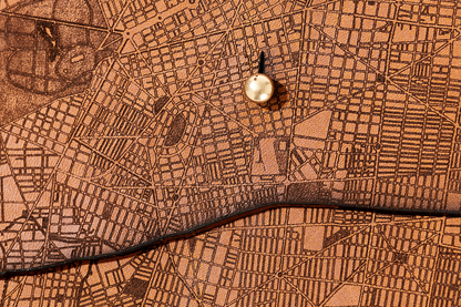Mexico City Map Clutch