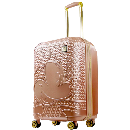 Mickey Mouse Rolling Luggage FŪL Disney Luggage 26" Rose Gold