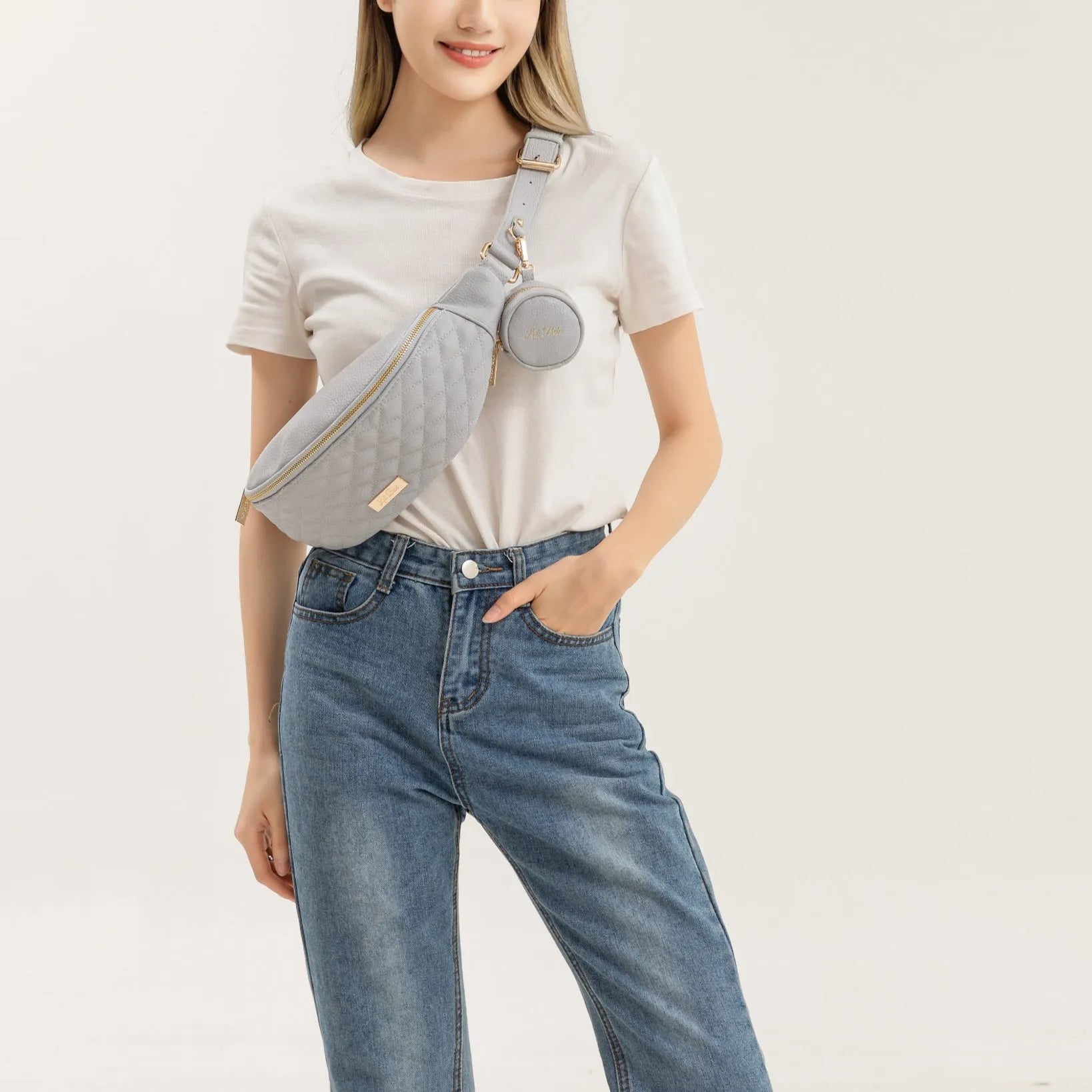 Monaco Sling Bag | Stone Grey