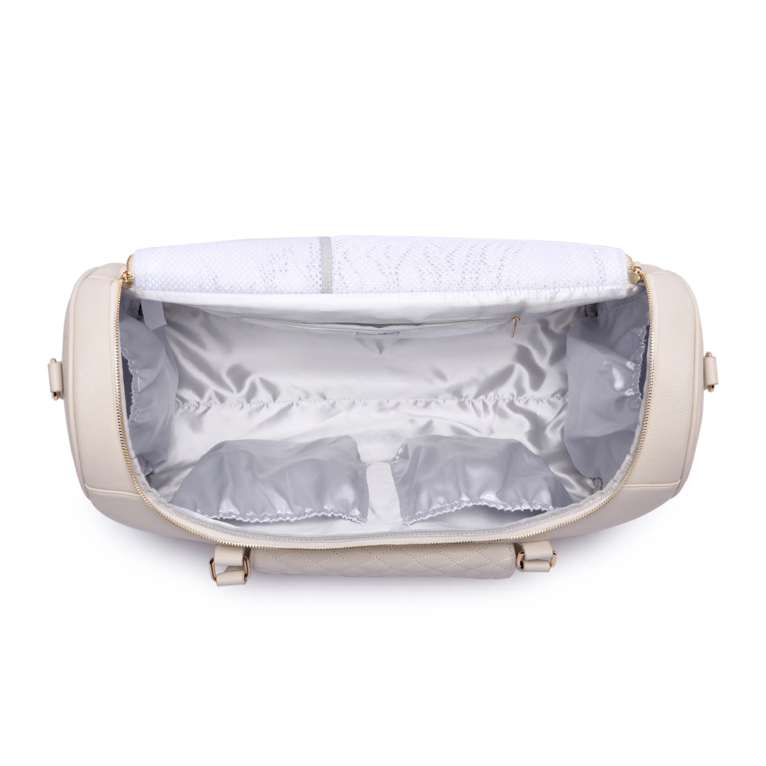 Monaco Travel Duffel Bag | Pearl White