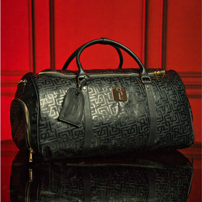 Black Monogram Leather Duffle Bag (150 Made)