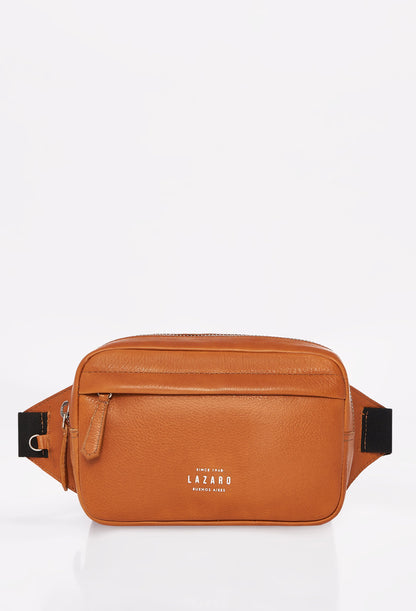 Tan Leather Belt Bag 'Salerno'