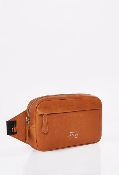 Tan Leather Belt Bag 'Salerno'