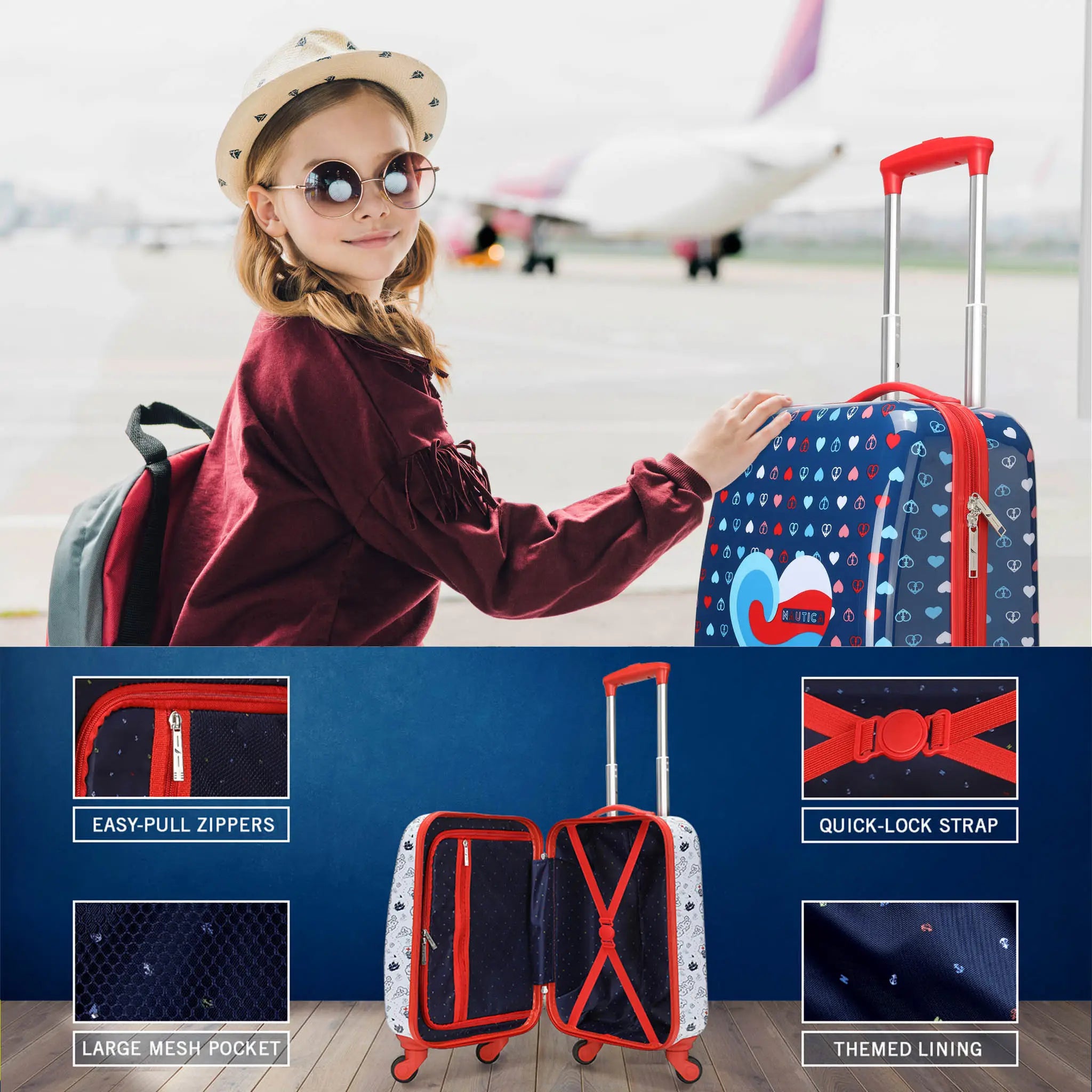 Kids Adventure 18" Carry-on Suitcase and Kits