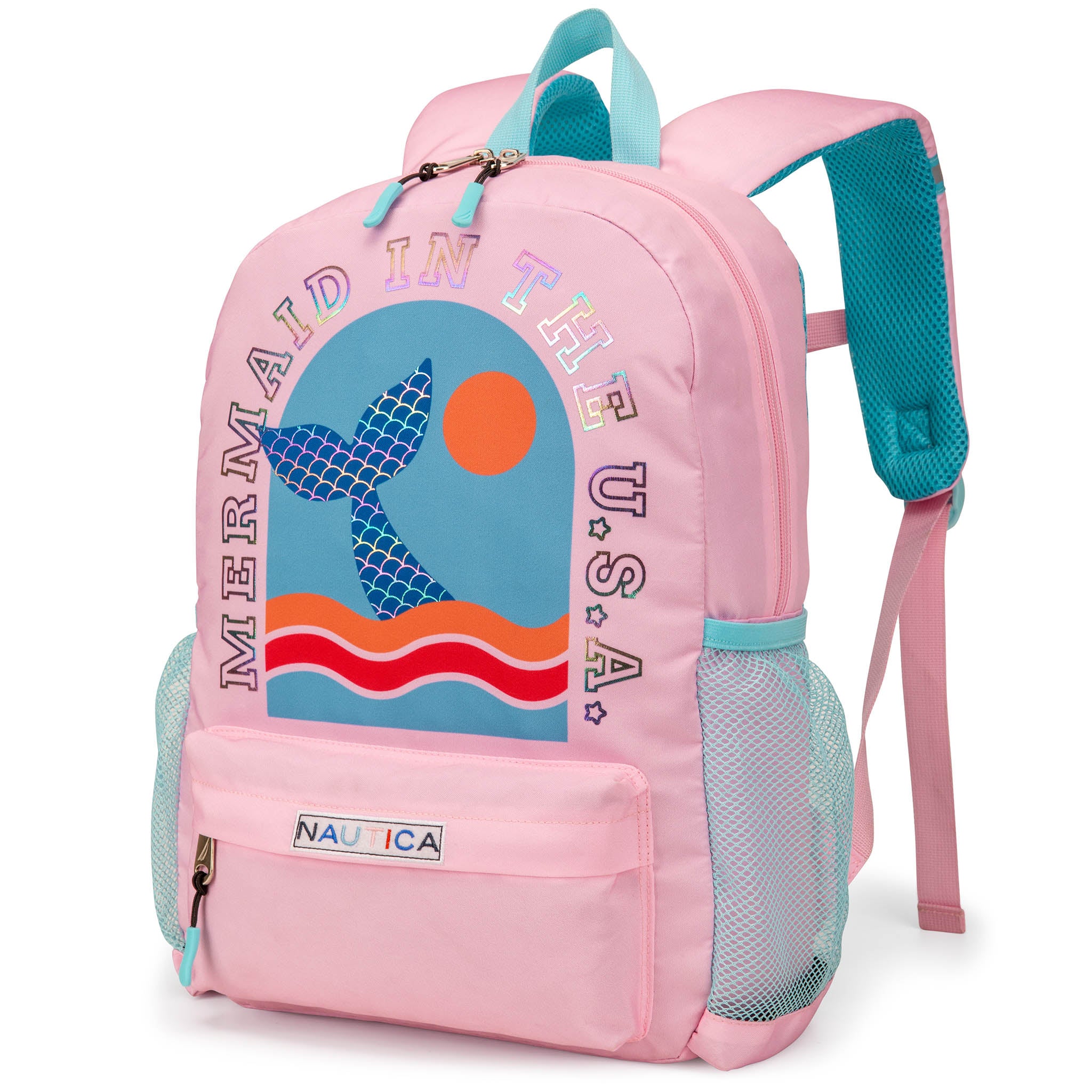 Mochila para niños para la escuela | Cola de sirena | 16" de alto