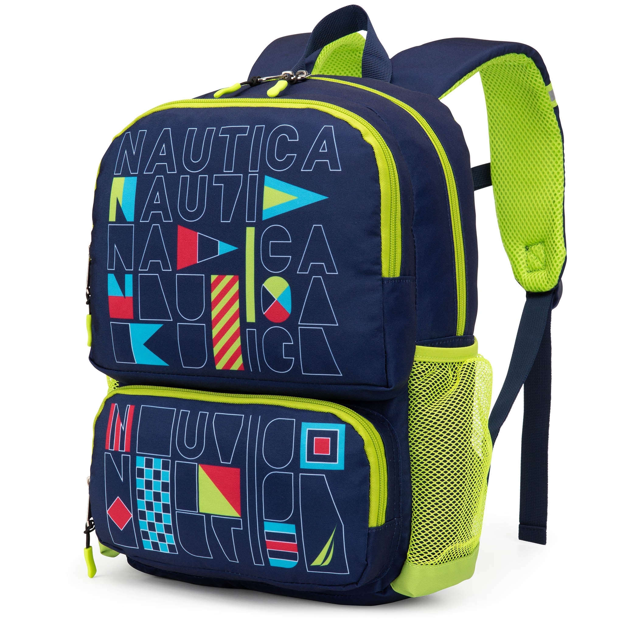 Mochila para niños para la escuela | Banderas | 16" de alto