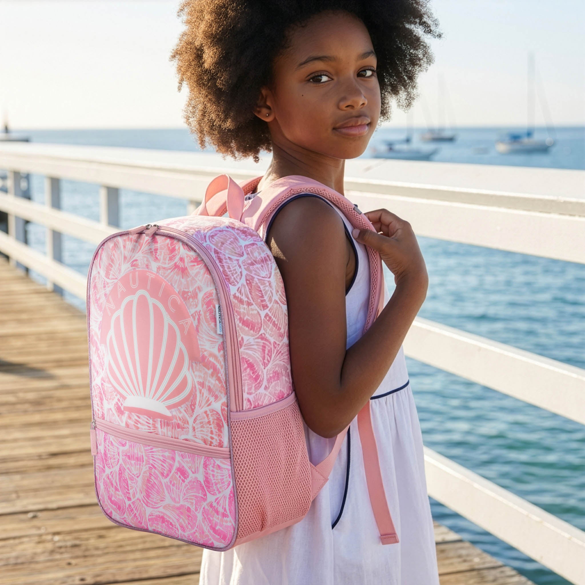 Back to Basics Cushioned Kids Backpack | Pink Shell | 16" Tall