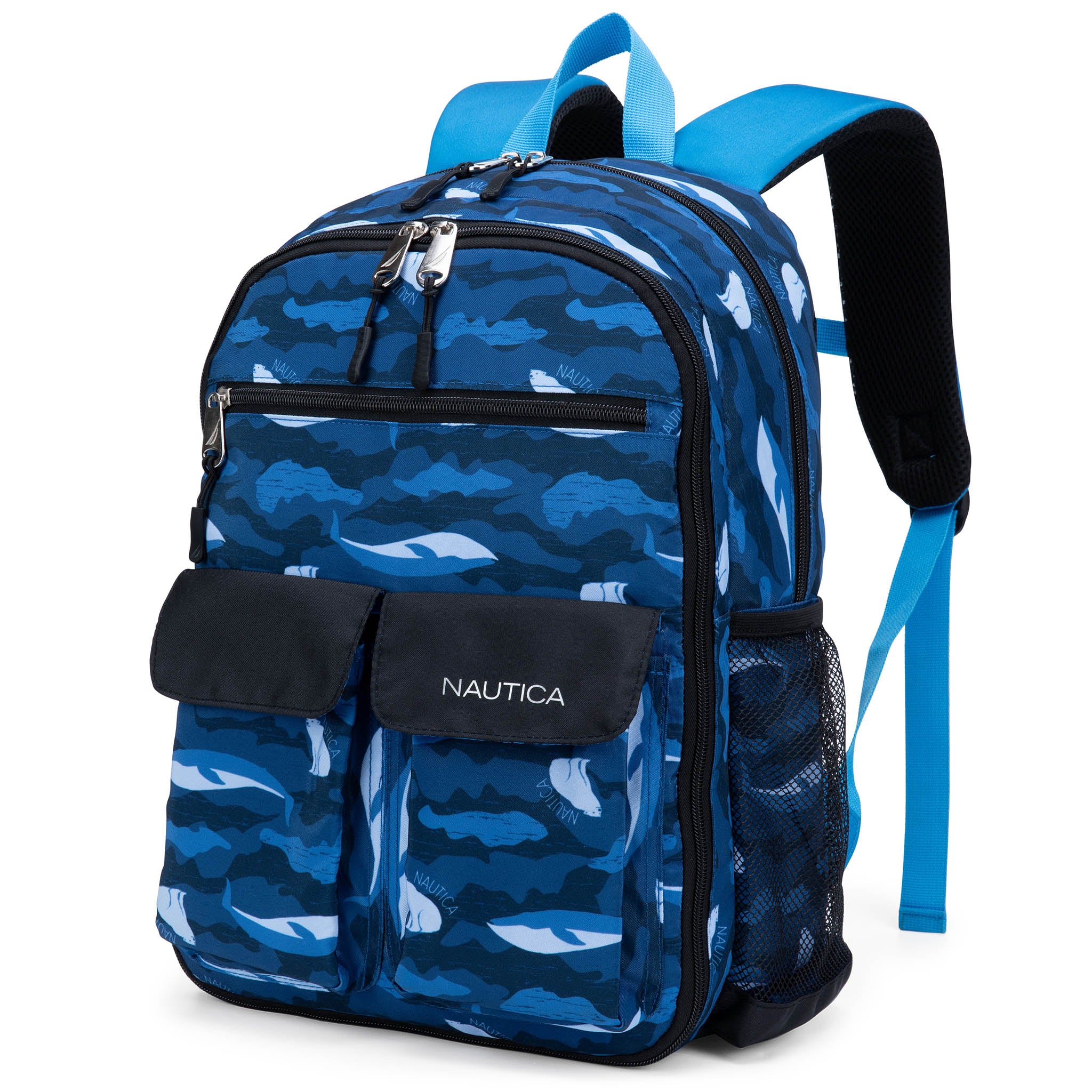 Mochila para niños para la escuela | Camuflaje polar | 16" de alto