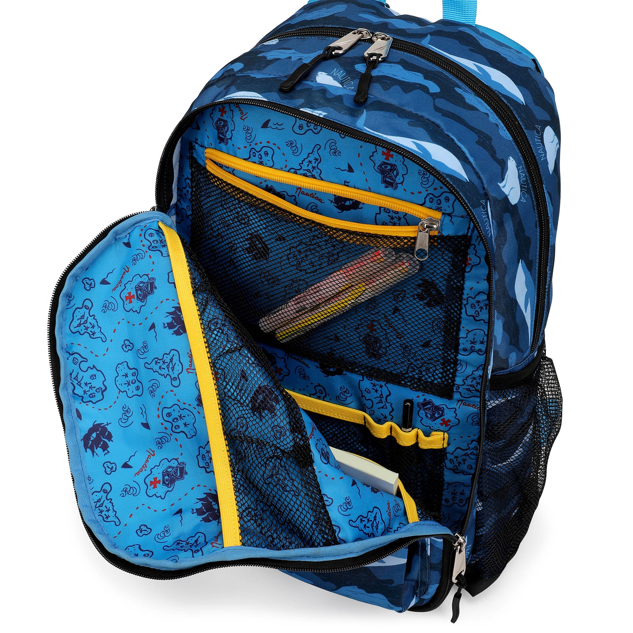 Mochila para niños para la escuela | Camuflaje polar | 16" de alto