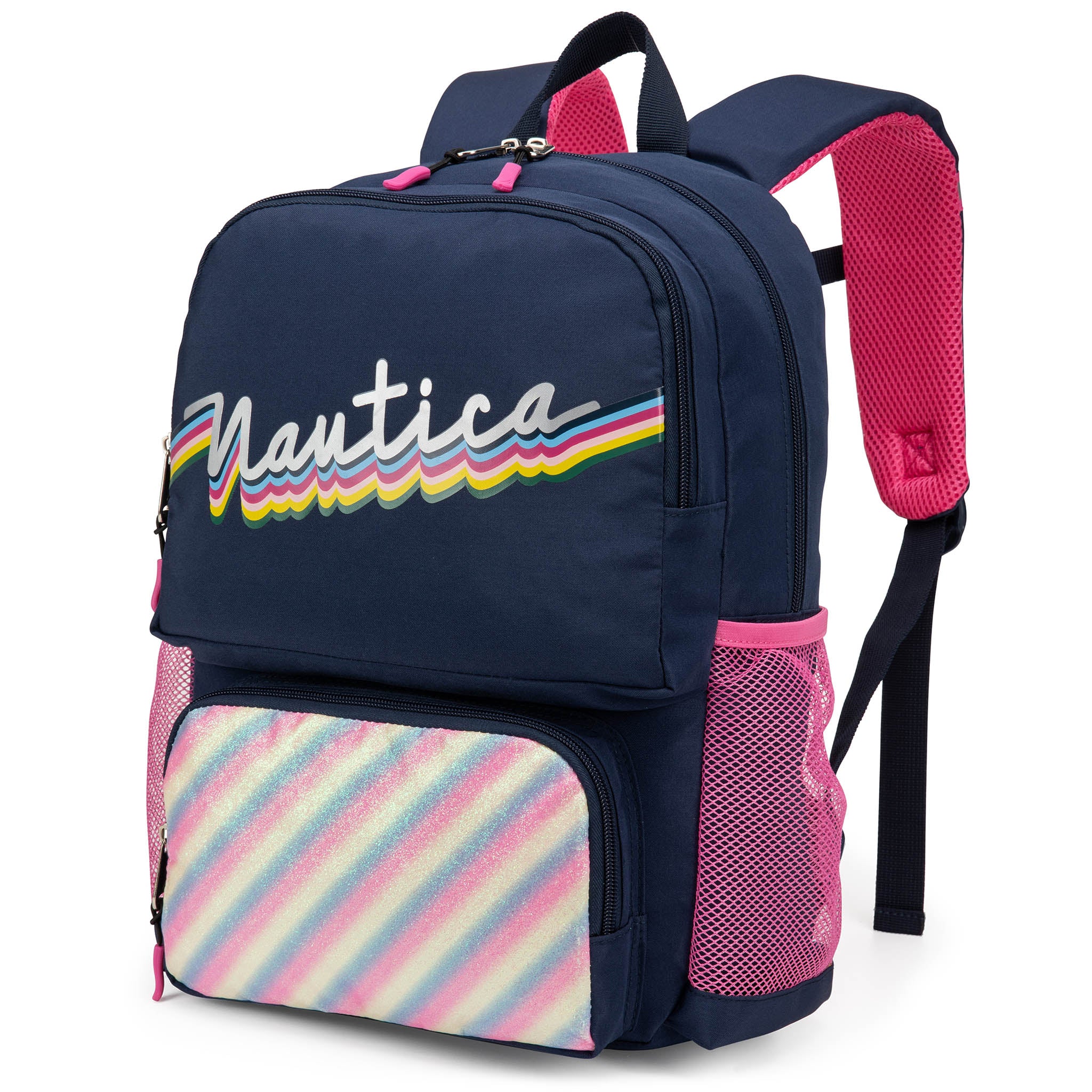 Mochila para niños para la escuela | Arco iris retro | 16" de alto