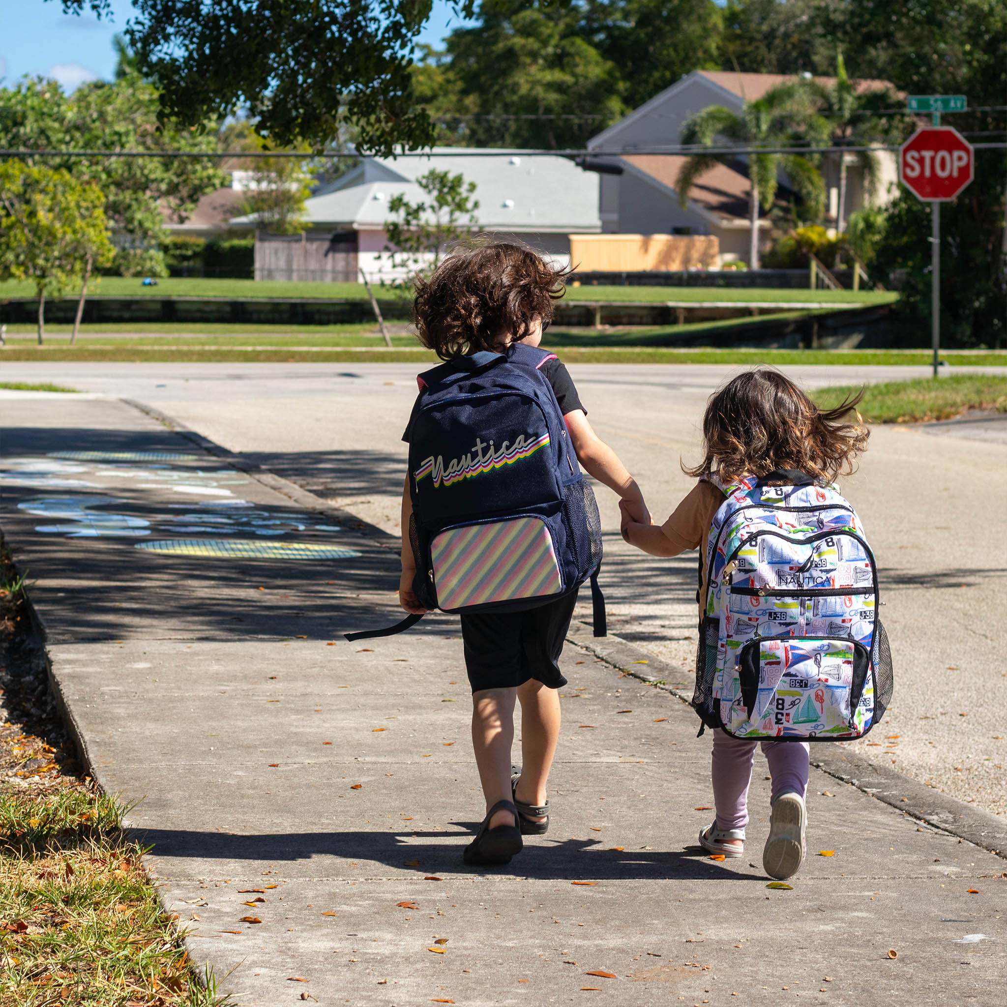 Mochila para niños para la escuela | Veleros | 16" de alto