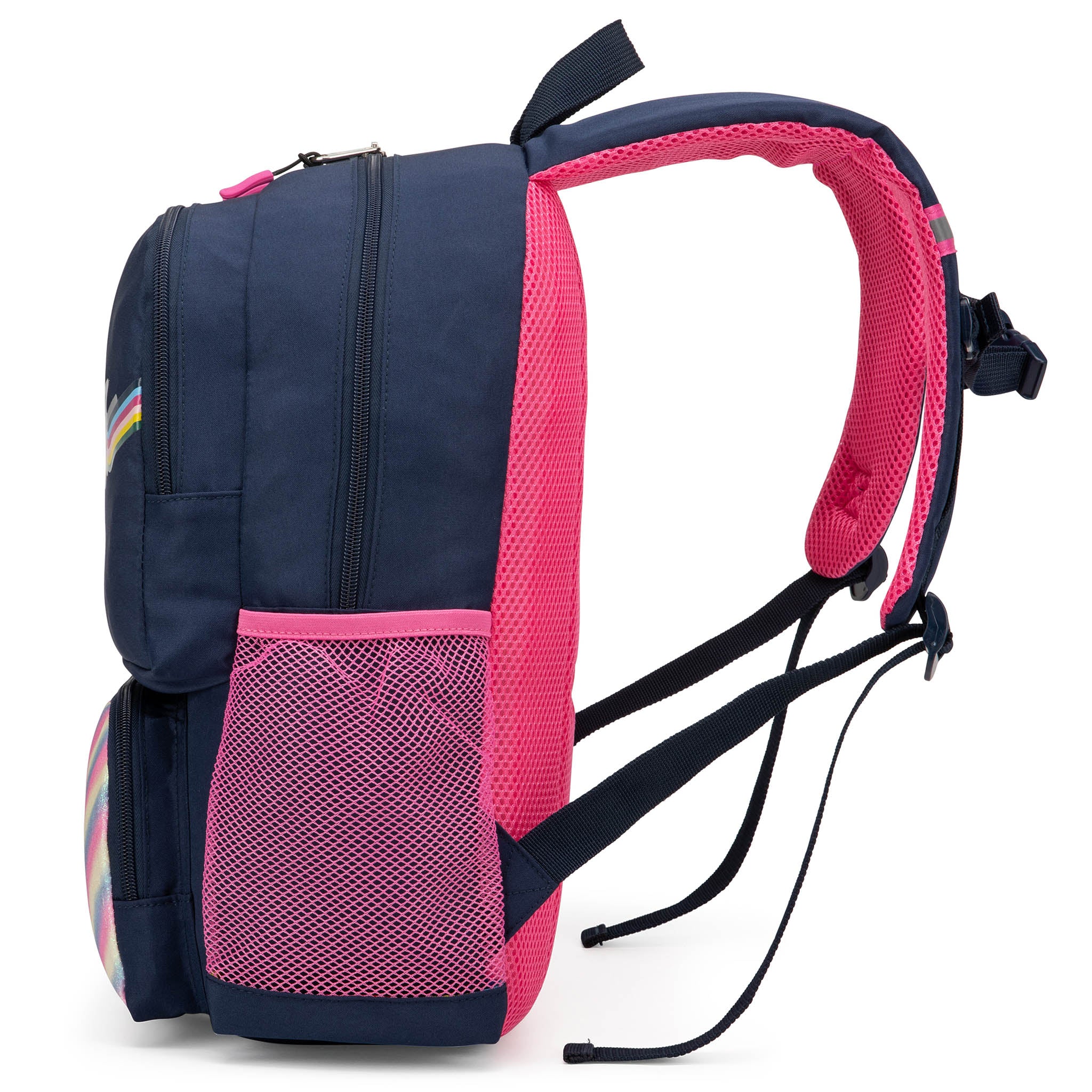 Mochila para niños para la escuela | Arco iris retro | 16" de alto