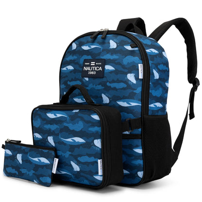 Back to Basics Cushioned Kids 3-Piece Backpack Set | Polar Camo