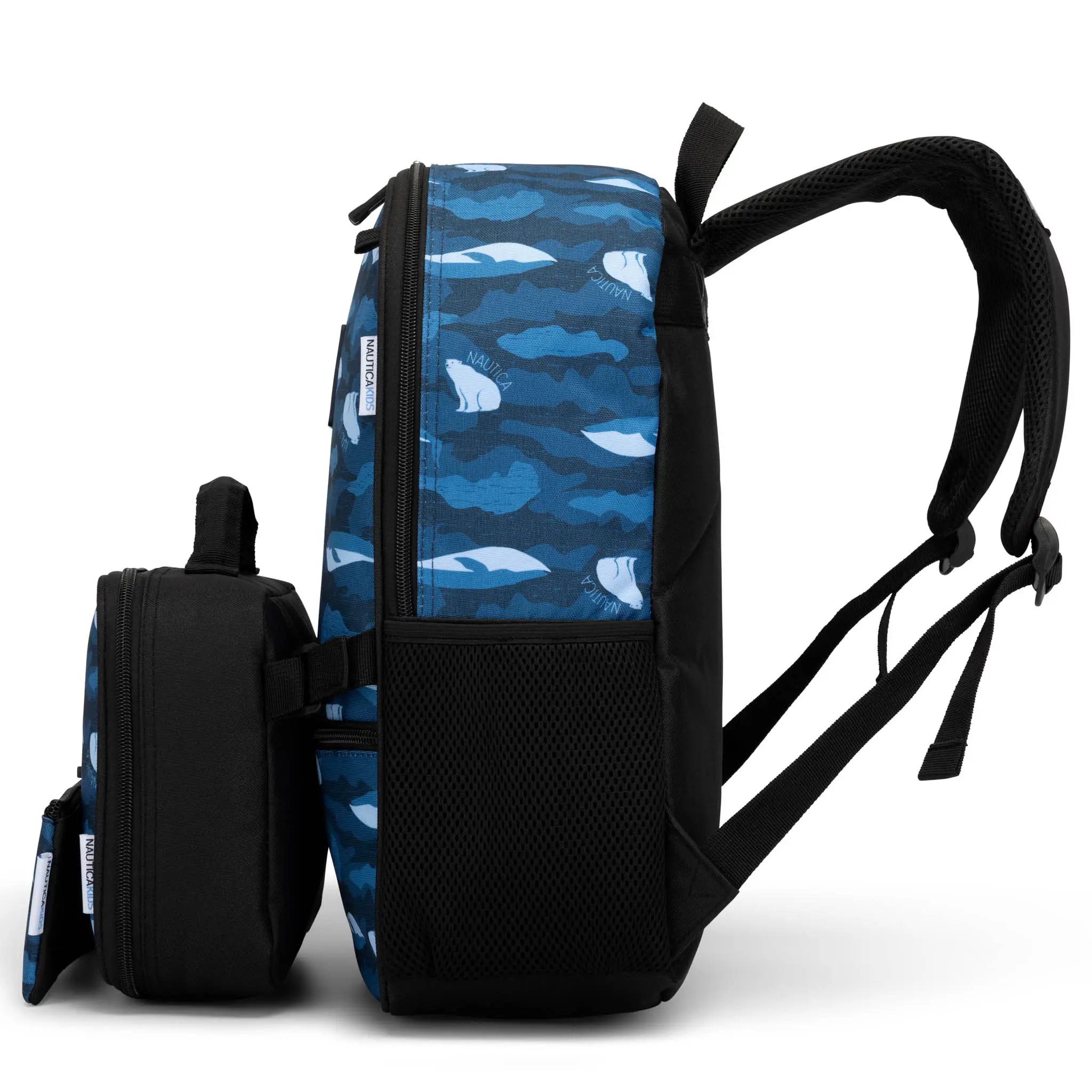 Back to Basics Cushioned Kids 3-Piece Backpack Set | Polar Camo