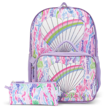 Back to Basics Cushioned Kids 3-Piece Backpack Set | Pastel Shell