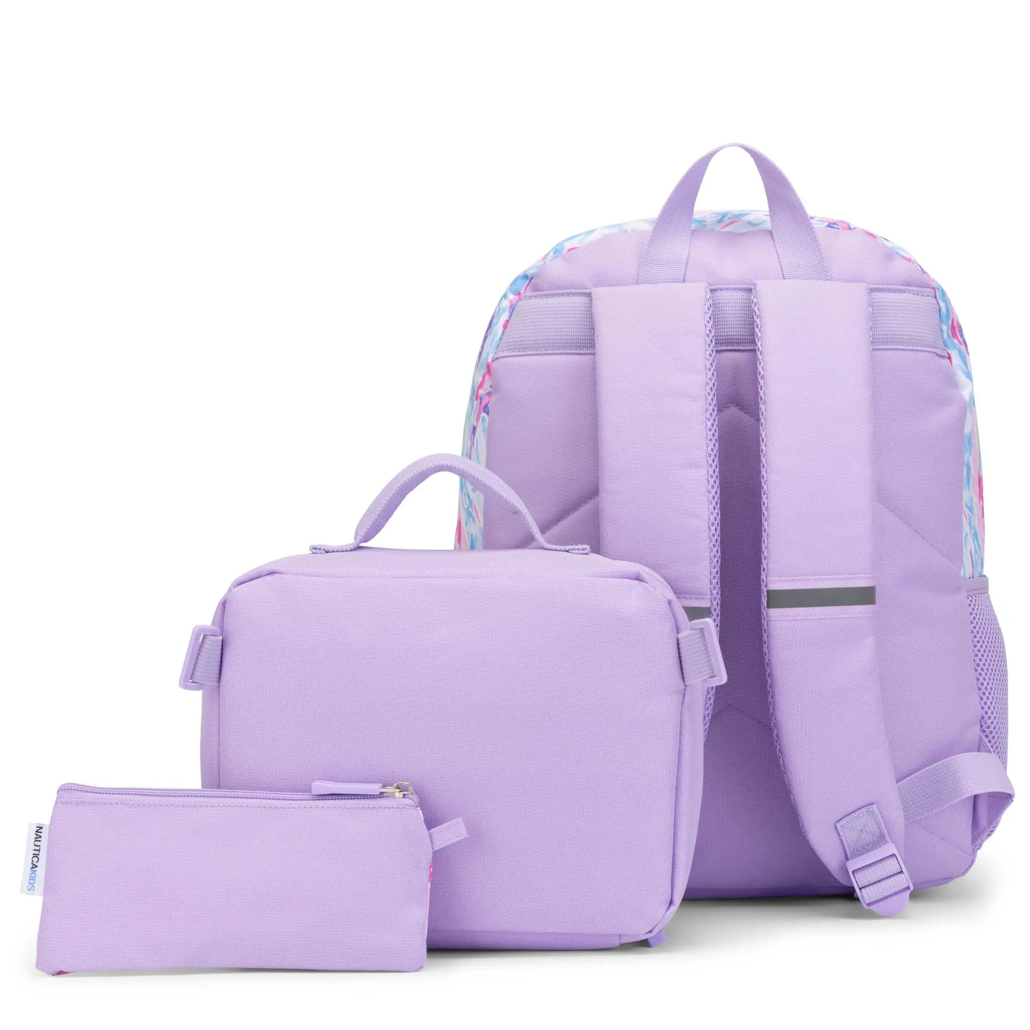 Back to Basics Cushioned Kids 3-Piece Backpack Set | Pastel Shell