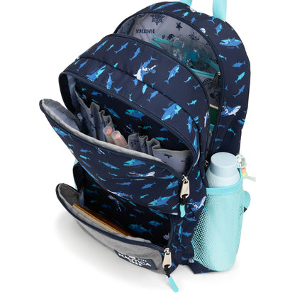 Kids Backpack for School | Shark Riders | 16" Tall