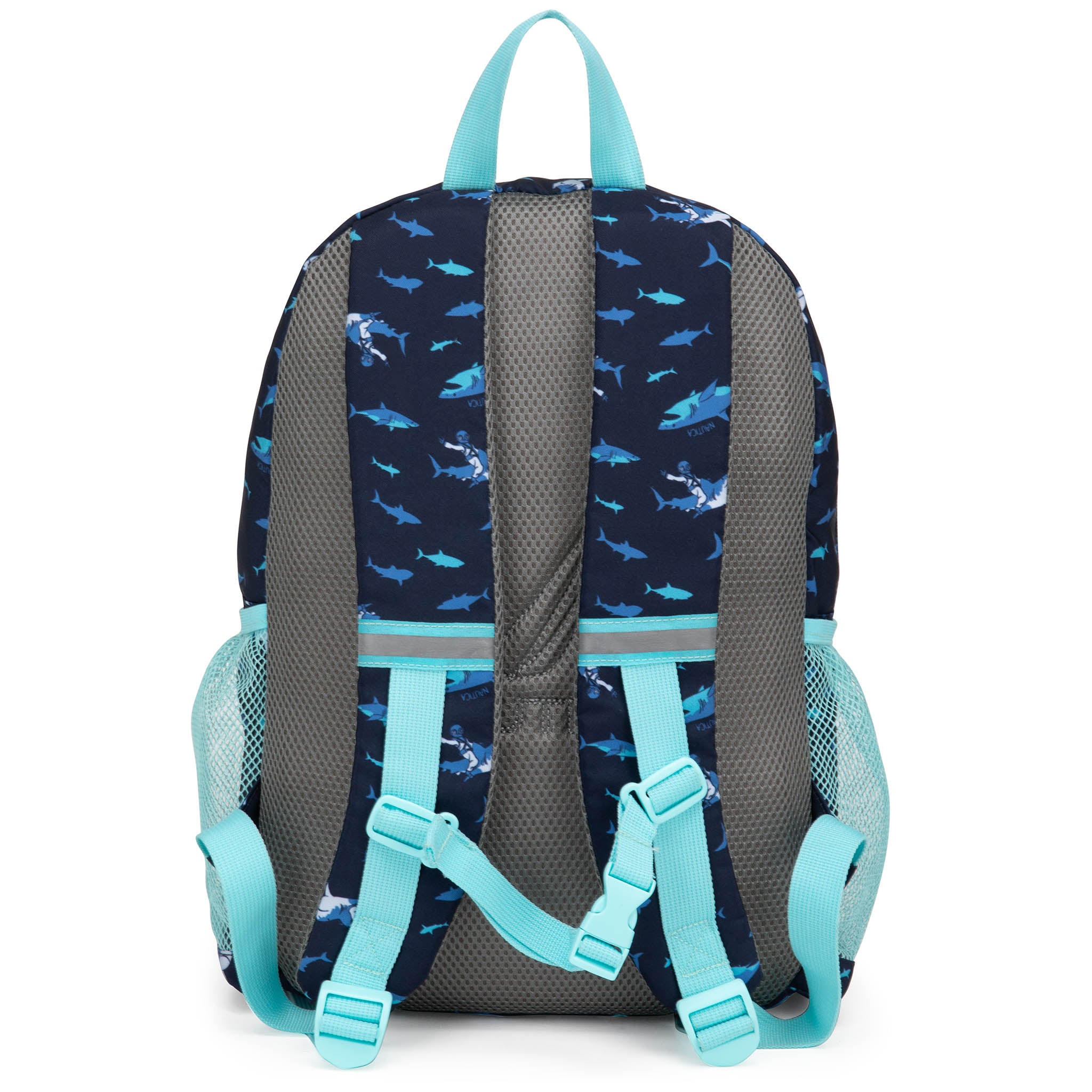 Mochila para niños para la escuela | Jinetes de tiburones | 16" de alto