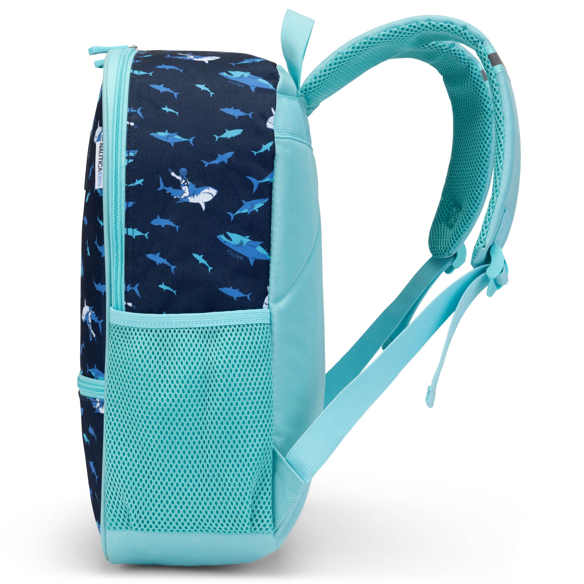 Back to Basics Cushioned Kids Backpack | Shark Riders | 16" Tall