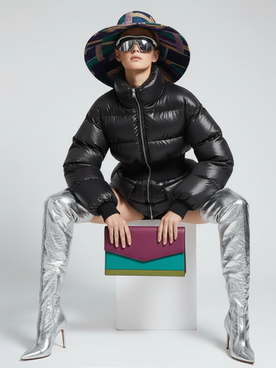 NOHO Elastic Waist Puffer Jacket BYMANYC ® New York