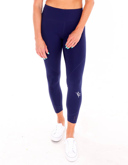 HydroFlex Cut Out Leggings. Blue